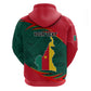 Personalized Cameroon Hoodie with Cameroun Coat of Arms and African Pattern