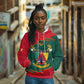 Personalized Cameroon Hoodie with Cameroun Coat of Arms and African Pattern