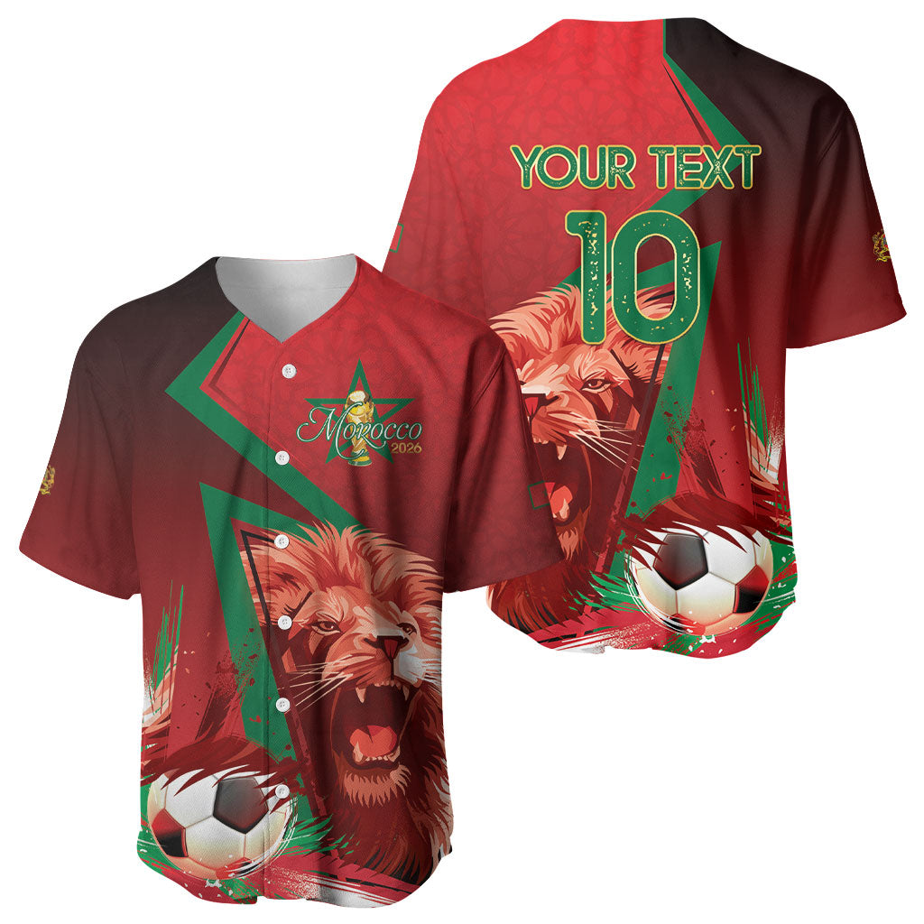 Custom Morocco 2026 World Football Baseball Jersey Together for One Goal Champions