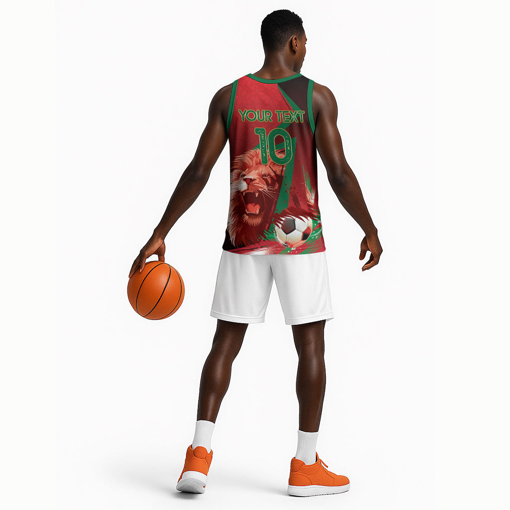 Custom Morocco 2026 World Football Basketball Jersey Together for One Goal Champions