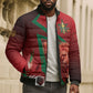Custom Morocco 2026 World Football Bomber Puffer Jacket Together for One Goal Champions