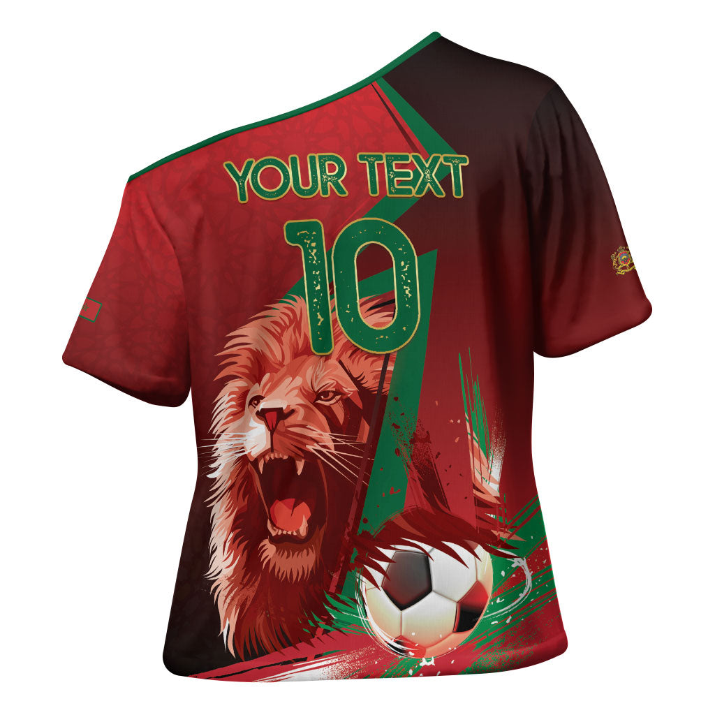 Custom Morocco 2026 World Football Cross Shoulder Shirt Together for One Goal Champions