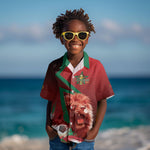 Custom Morocco 2026 World Football Kid Hawaiian Shirt Together for One Goal Champions