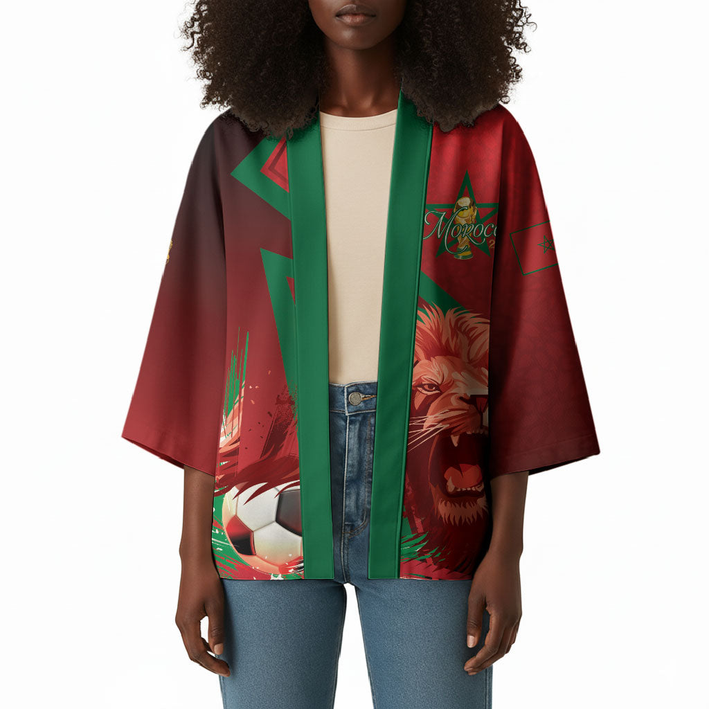 Custom Morocco 2026 World Football Kimono Together for One Goal Champions
