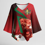 Custom Morocco 2026 World Football Kimono Sleeve Blouse Together for One Goal Champions