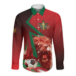Custom Morocco 2026 World Football Long Sleeve Button Shirt Together for One Goal Champions