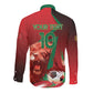 Custom Morocco 2026 World Football Long Sleeve Button Shirt Together for One Goal Champions