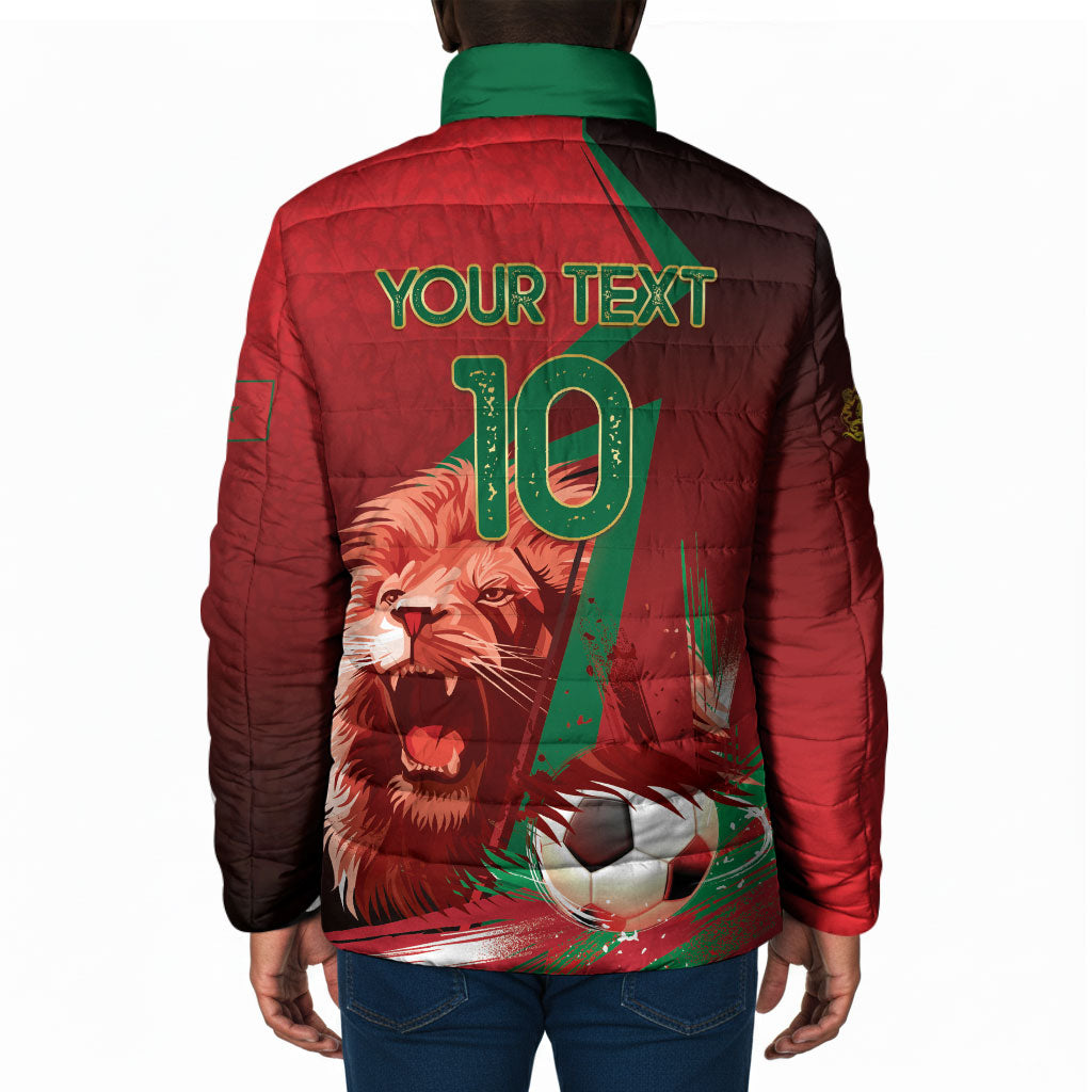 Custom Morocco 2026 World Football Padded Jacket Together for One Goal Champions