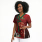 Custom Morocco 2026 World Football Scrub Top Together for One Goal Champions