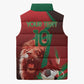 Custom Morocco 2026 World Football Sleeveless Puffer Jacket Together for One Goal Champions