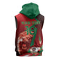 Custom Morocco 2026 World Football Sleeveless Zip Hoodie Together for One Goal Champions