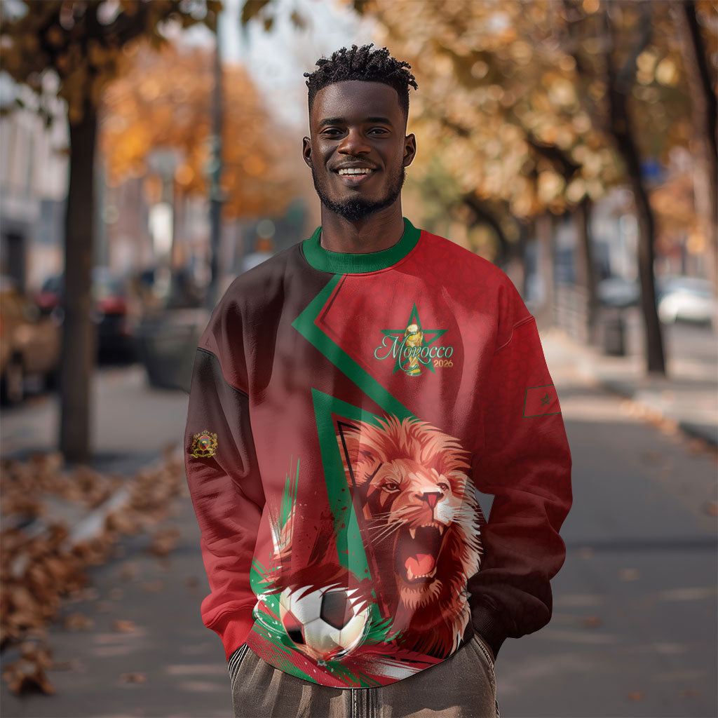 Custom Morocco 2026 World Football Sweatshirt Together for One Goal Champions