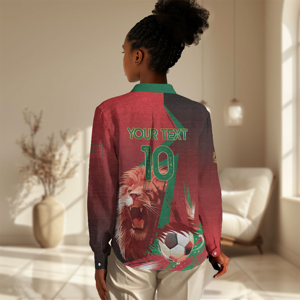 Custom Morocco 2026 World Football Women Casual Shirt Together for One Goal Champions