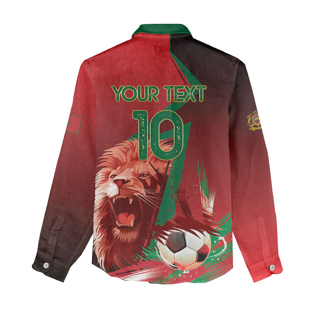Custom Morocco 2026 World Football Women Casual Shirt Together for One Goal Champions