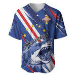 Custom World Football 2026 Cabo Verde Baseball Jersey Tubaroes Azuis Victory