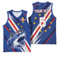 Custom World Football 2026 Cabo Verde Basketball Jersey Tubaroes Azuis Victory
