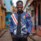 Custom World Football 2026 Cabo Verde Bomber Jacket Tubaroes Azuis Victory