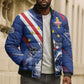 Custom World Football 2026 Cabo Verde Bomber Puffer Jacket Tubaroes Azuis Victory