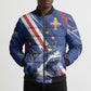 Custom World Football 2026 Cabo Verde Bomber Puffer Jacket Tubaroes Azuis Victory