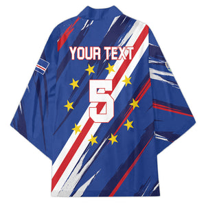 Custom World Football 2026 Cabo Verde Kimono Tubaroes Azuis Victory