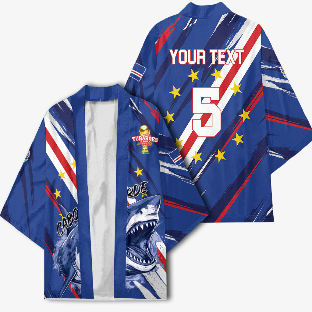 Custom World Football 2026 Cabo Verde Kimono Tubaroes Azuis Victory