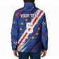 Custom World Football 2026 Cabo Verde Padded Jacket Tubaroes Azuis Victory