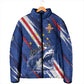 Custom World Football 2026 Cabo Verde Padded Jacket Tubaroes Azuis Victory