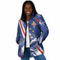Custom World Football 2026 Cabo Verde Padded Jacket Tubaroes Azuis Victory
