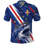 Custom World Football 2026 Cabo Verde Polo Shirt Tubaroes Azuis Victory