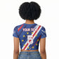 Custom World Football 2026 Cabo Verde Raglan Cropped T shirt Tubaroes Azuis Victory