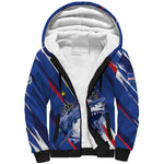 Custom World Football 2026 Cabo Verde Sherpa Hoodie Tubaroes Azuis Victory