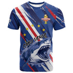 Custom World Football 2026 Cabo Verde T shirt Tubaroes Azuis Victory