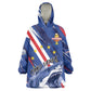Custom World Football 2026 Cabo Verde Wearable Blanket Hoodie Tubaroes Azuis Victory