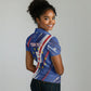 Custom World Football 2026 Cabo Verde Women Polo Shirt Tubaroes Azuis Victory