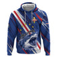 Custom World Football 2026 Cabo Verde Zip Hoodie Tubaroes Azuis Victory