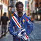Custom World Football 2026 Cabo Verde Zip Hoodie Tubaroes Azuis Victory