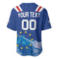Custom Cape Verde Football 2026 Blue Shark Baseball Jersey Go Champions