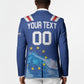 Custom Cape Verde Football 2026 Blue Shark Blazer Go Champions