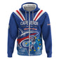 Custom Cape Verde Football 2026 Blue Shark Hoodie Go Champions