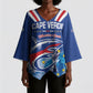 Custom Cape Verde Football 2026 Blue Shark Kimono Sleeve Blouse Go Champions