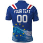 Custom Cape Verde Football 2026 Blue Shark Polo Shirt Go Champions