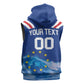 Custom Cape Verde Football 2026 Blue Shark Sleeveless Hoodie Go Champions