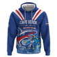 Custom Cape Verde Football 2026 Blue Shark Zip Hoodie Go Champions