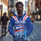 Custom Cape Verde Football 2026 Blue Shark Zip Hoodie Go Champions