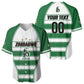 Custom Zimbabwe Rugby 3rd Africa Cup Baseball Jersey The Sables Back-to-Back Champions