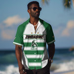 Custom Zimbabwe Rugby 3rd Africa Cup Hawaiian Shirt The Sables Back-to-Back Champions