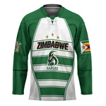 Custom Zimbabwe Rugby 3rd Africa Cup Hockey Jersey The Sables Back-to-Back Champions
