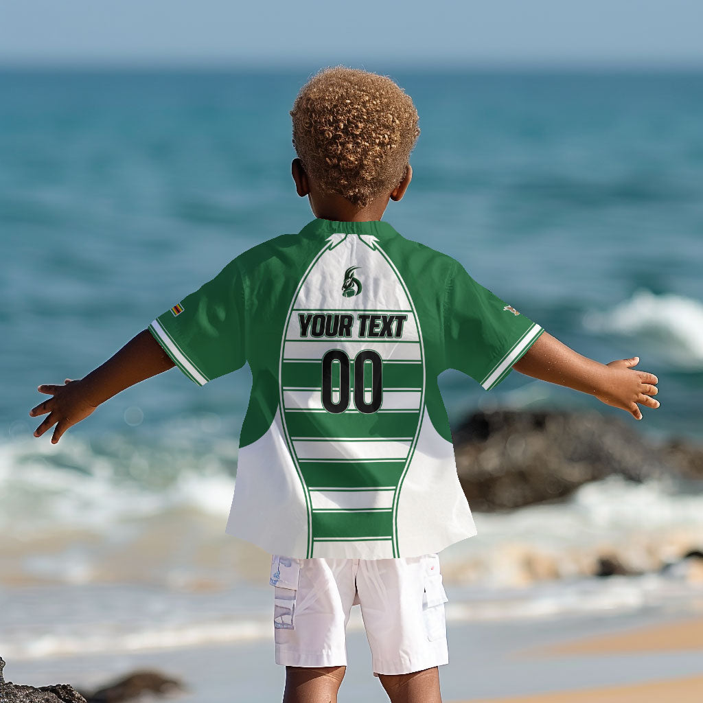 Custom Zimbabwe Rugby 3rd Africa Cup Kid Hawaiian Shirt The Sables Back-to-Back Champions