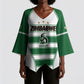 Custom Zimbabwe Rugby 3rd Africa Cup Kimono Sleeve Blouse The Sables Back-to-Back Champions