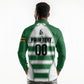 Custom Zimbabwe Rugby 3rd Africa Cup Long Sleeve Polo Shirt The Sables Back-to-Back Champions